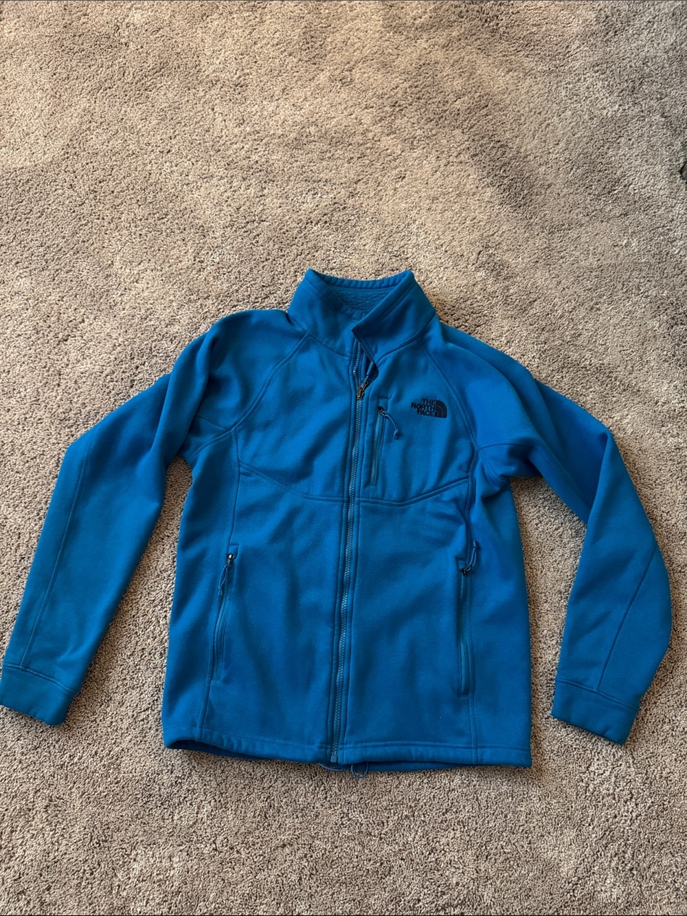 The North Face Men’s Bright Blue Full-Zip Fleece Jacket